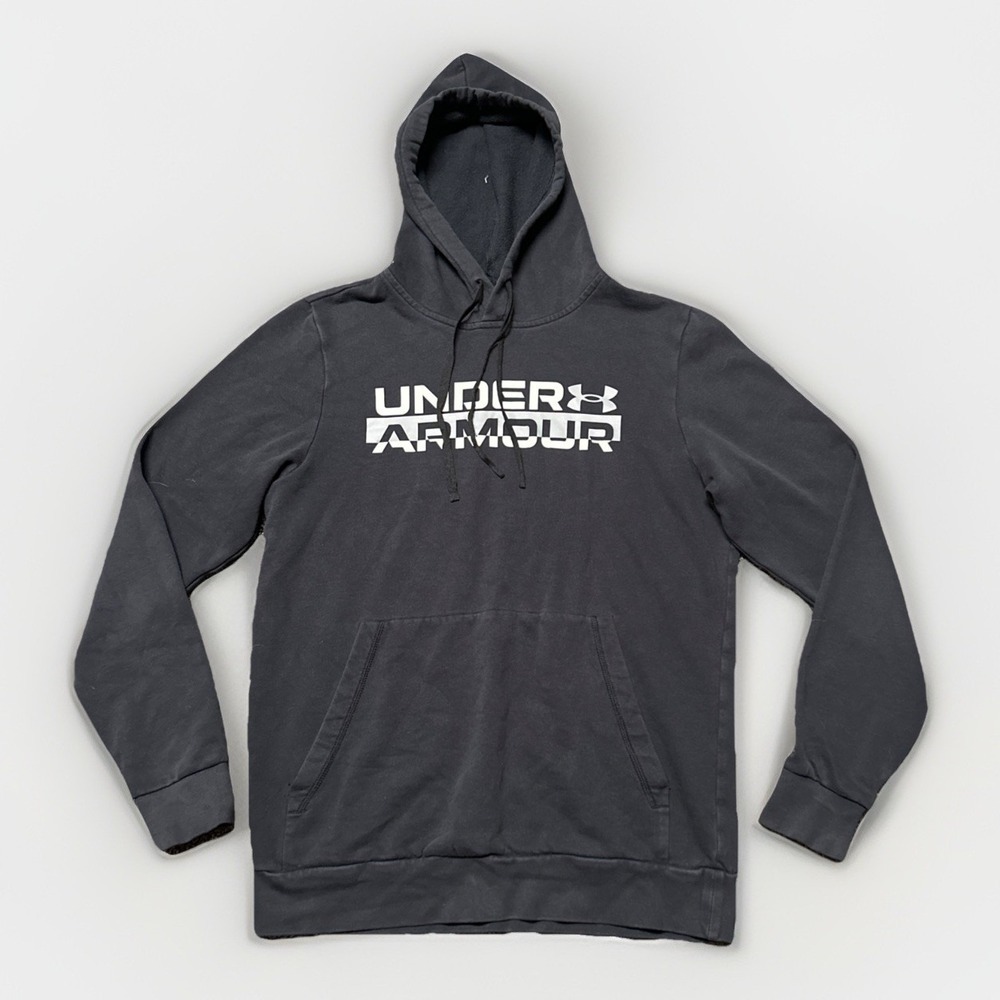 Under Armour UA Hooded Sweatshirt Loose Mens‎ Size Small Graphic Logo